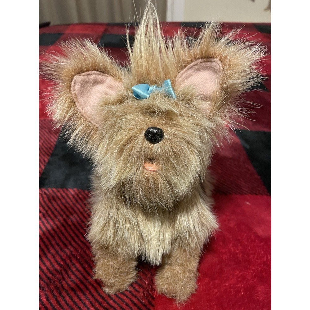 Hasbro FurReal Friends Yorkie Blue Bow Teacup Pups Interactive‎ Dog 2007 Works